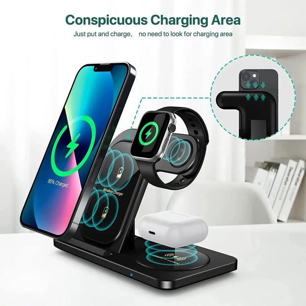 3-in-1 Wireless Charger Station Stand